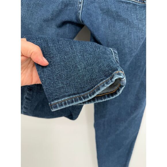 Madewell 9" Mid Rise Skinny Jeans Stretch Denim Medium Blue Wash 32T - Picture 6 of 9